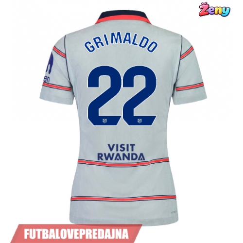 Lacne Ženy Futbalové dres Atletico Madrid Alejandro Grimaldo #22 2026-27 Krátky Rukáv - Tretina
